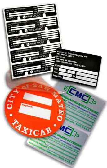 Agency & FCC Labels made by Adhesa Plate